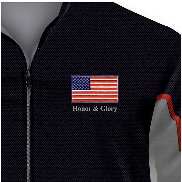 Veterans Salute Bomber Style Jacket - Picture 4 of 5